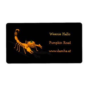 Etiqueta Scorpion Laranja