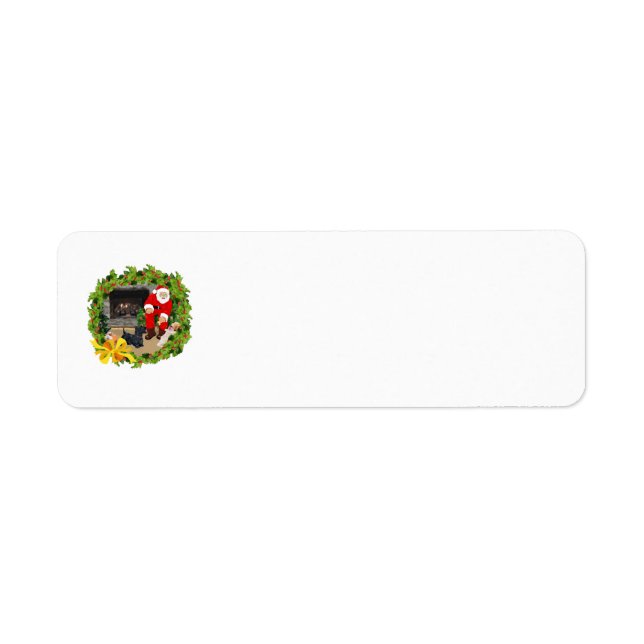 Etiqueta Scottie Dogs no Natal (Frente)
