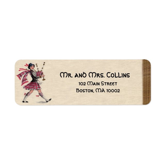 Etiqueta Scottish Lady Labels (Frente)