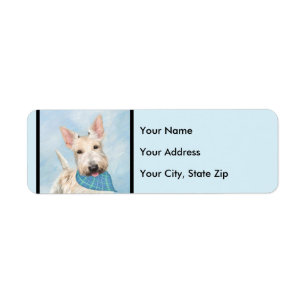 Etiqueta Scottish Terrier Wheaten Dog Painting