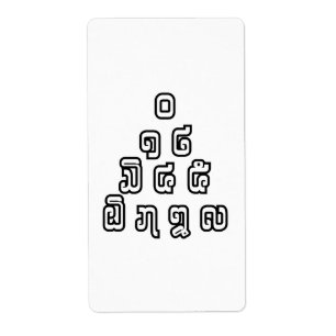 Etiqueta Script de Idioma do Laos / Laos