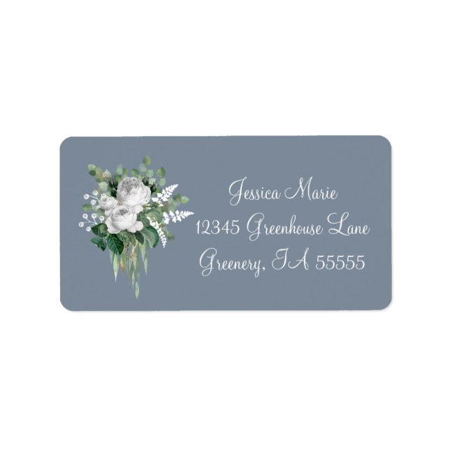 Etiqueta Script Elegante Botânico (Frente)