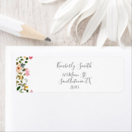 Etiqueta Script Floral