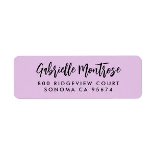 Etiqueta Script manuscrito moderno simples