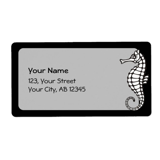 Etiqueta Seacavalo Branco (Frente)