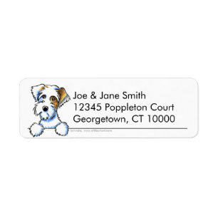 Etiqueta Sealyham Terrier Badger/White Clean e Simples