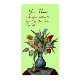 Etiqueta SEASON'S FRUITS -TULIPS green