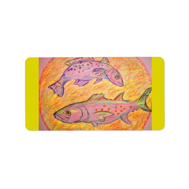 Etiqueta seatrout e sarda design (Frente)