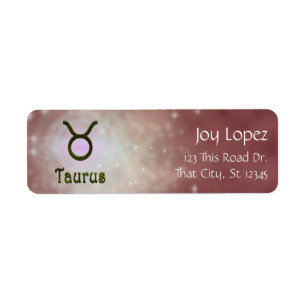 Etiqueta Selecionar Cor Taurus Zodiac Sinal Astrológico