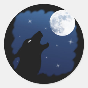 Etiqueta selvagem do lobo