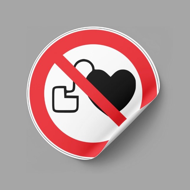 Etiqueta Sem Pacemakers (Criador carregado)