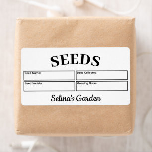 Etiqueta Sementes Personalizadas para Jardim