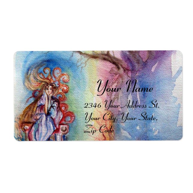 Etiqueta SENHORA LAGO, mágica e mistério (Frente)