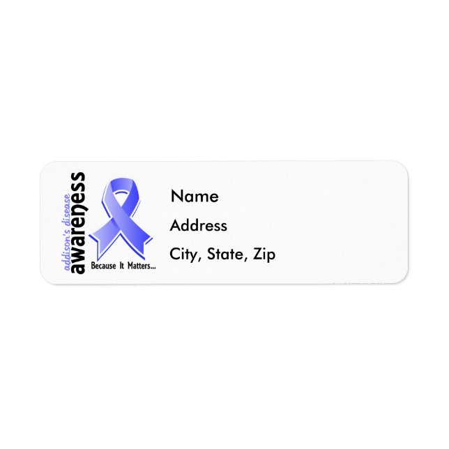 Etiqueta Sensibilização 5 Doença de Addison (Frente)