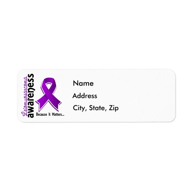 Etiqueta Sensibilização para Leiomiosarcoma 5 (Frente)