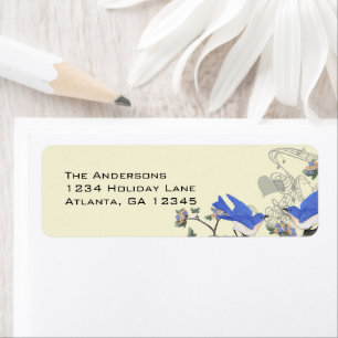 Etiqueta Sentido da Vintage Bluebird Labels #2