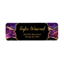 Sequências Douradas e roxas escuras agitam