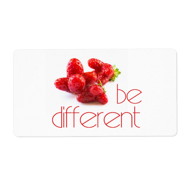 Etiqueta Ser diferente (Frente)