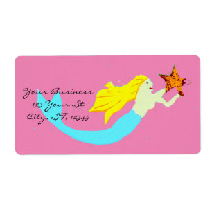 Etiqueta Sereia Blona com Star Thunder_Cove