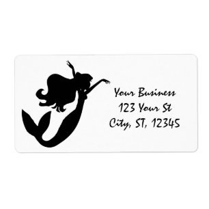 Etiqueta Sereia em conselho preto/branco Thunder_Cove