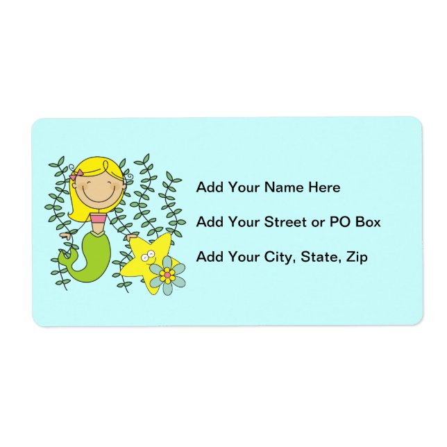 Etiqueta Sereia loura (Frente)