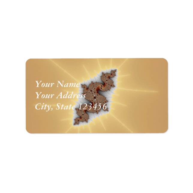 Etiqueta Serpus - Arte Fractal (Frente)