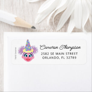 Etiqueta Sesame Street Abby Cadabby Confetti Aniversário
