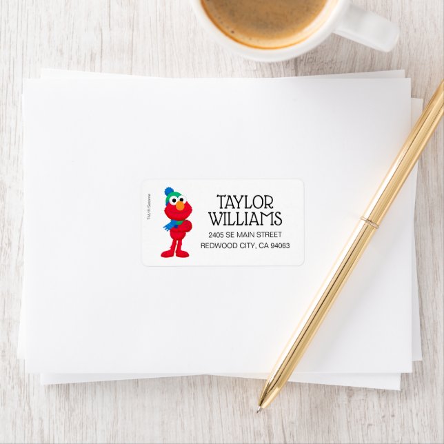 Etiqueta Sesame Street | Inverno Elmo (Insitu)