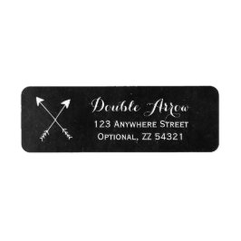 Etiqueta Setas Cruzadas No Calço Russo De Chalkboard Boho