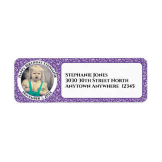 Etiqueta Seu aniversário de 40 anos de Foto Número Patten R