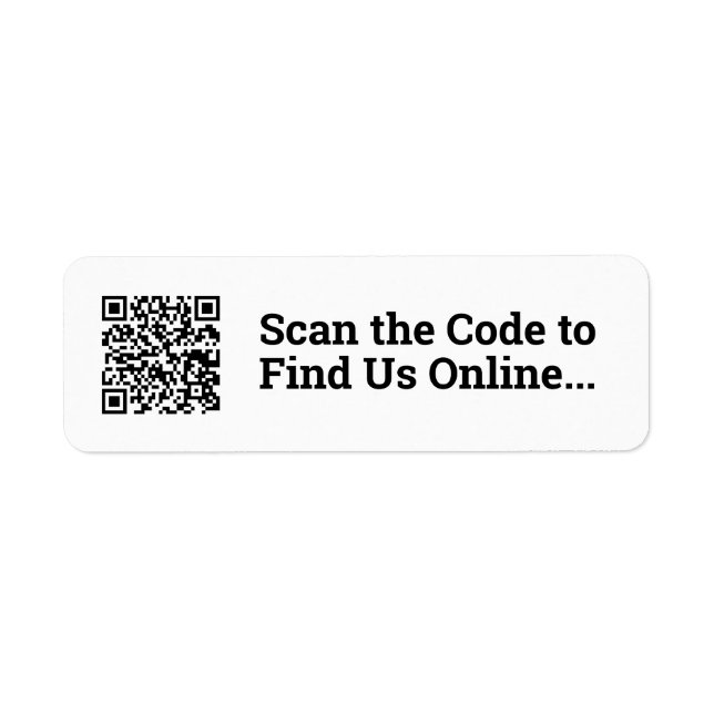 Etiqueta Seu Design de código QR (Frente)