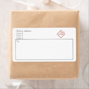 Etiqueta Seu logotipo personalizado feito