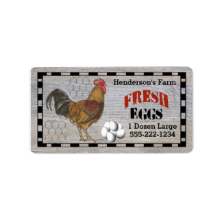 Etiqueta Seus Ovos Frescos da Fazenda