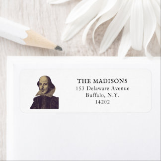 Etiqueta Shakespeare Bookish Performance Arts Endereço de R