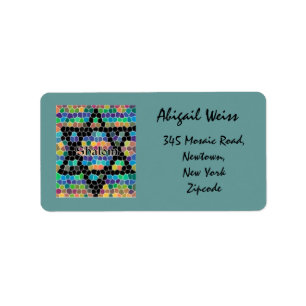 Etiqueta Shalom Mosaic-Star de David