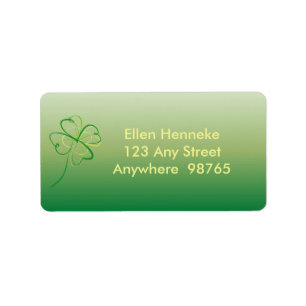 Etiqueta Shamrock Contemporâneo