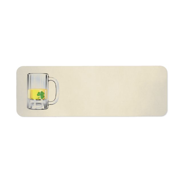 Etiqueta Shamrock na cerveja (Frente)