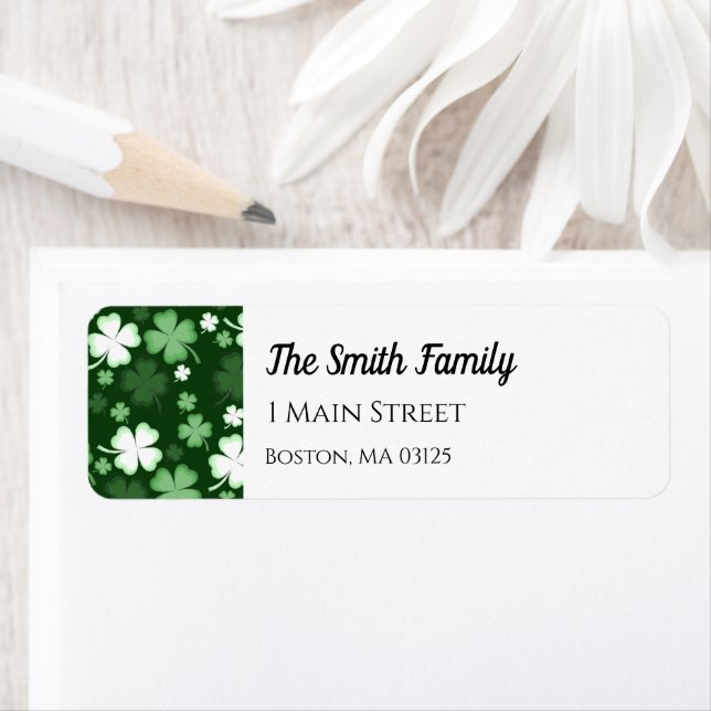 Etiqueta Shamrock Verde, Rua. (Insitu)