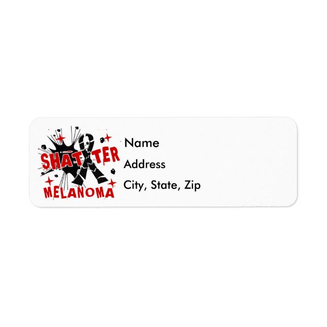 Etiqueta Shatter Melanoma (Frente)