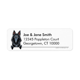Etiqueta Sheepdog Belga Limpo e Simples