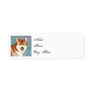 Etiqueta Sheepdog islandês elegante