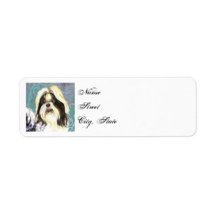 Etiqueta Shih Tzu Elegante