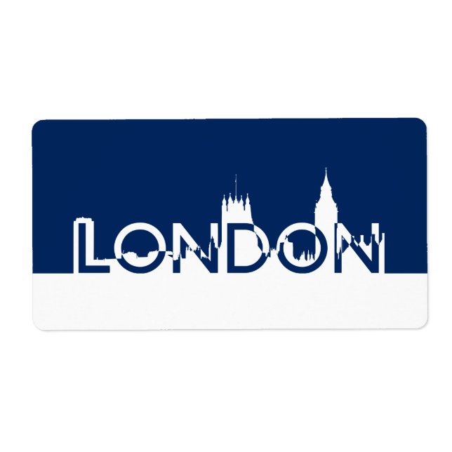 Etiqueta Silhouette de Londres (Frente)