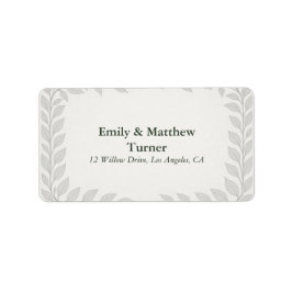 Etiqueta Silverleaf Elven Wedding