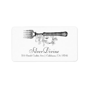 Etiqueta Silverware Divino do GC Vintage