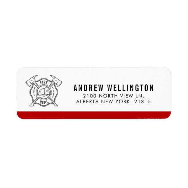 Etiqueta Símbolo Cruz Maltês | Endereço de devolução (Frente)