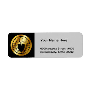 Etiqueta Símbolo de descanso familiar japonês (KAMON)