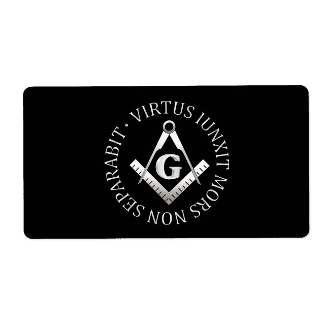 Etiqueta Símbolo de maçonaria (Frente)