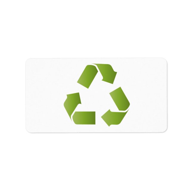 Etiqueta SÍMBOLO DO reciclar (Frente)