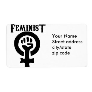 Etiqueta Símbolo Feminista